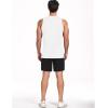 imageNELEUS Mens Dry Fit Workout Running Muscle Tank Top5015 BlackGreyWhite