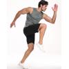 imageNELEUS Mens Dry Fit Workout Running Muscle Tank Top5015 BlackGreyWhite