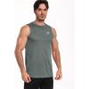 imageNELEUS Mens Dry Fit Workout Running Muscle Tank Top5015 BlackGreyWhite