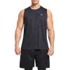 imageNELEUS Mens Dry Fit Workout Running Muscle Tank Top5054 BlackDark GreyNavy Blue 3 Pack