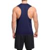imageNELEUS Mens Dry Fit Workout Running Muscle Tank Top5054 BlackDark GreyNavy Blue 3 Pack