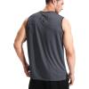 imageNELEUS Mens Dry Fit Workout Running Muscle Tank TopVneck WhiteBlueGrey  3 Pack