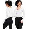imageNELEUS Womens Running Workout Athletic Crop Shirts Pack of 3208 Black 2pcs  White 2pcs