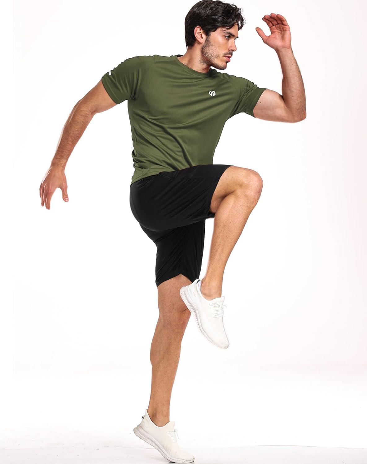 imageNELEUS mens Soft5016 BlackGreyOlive Green