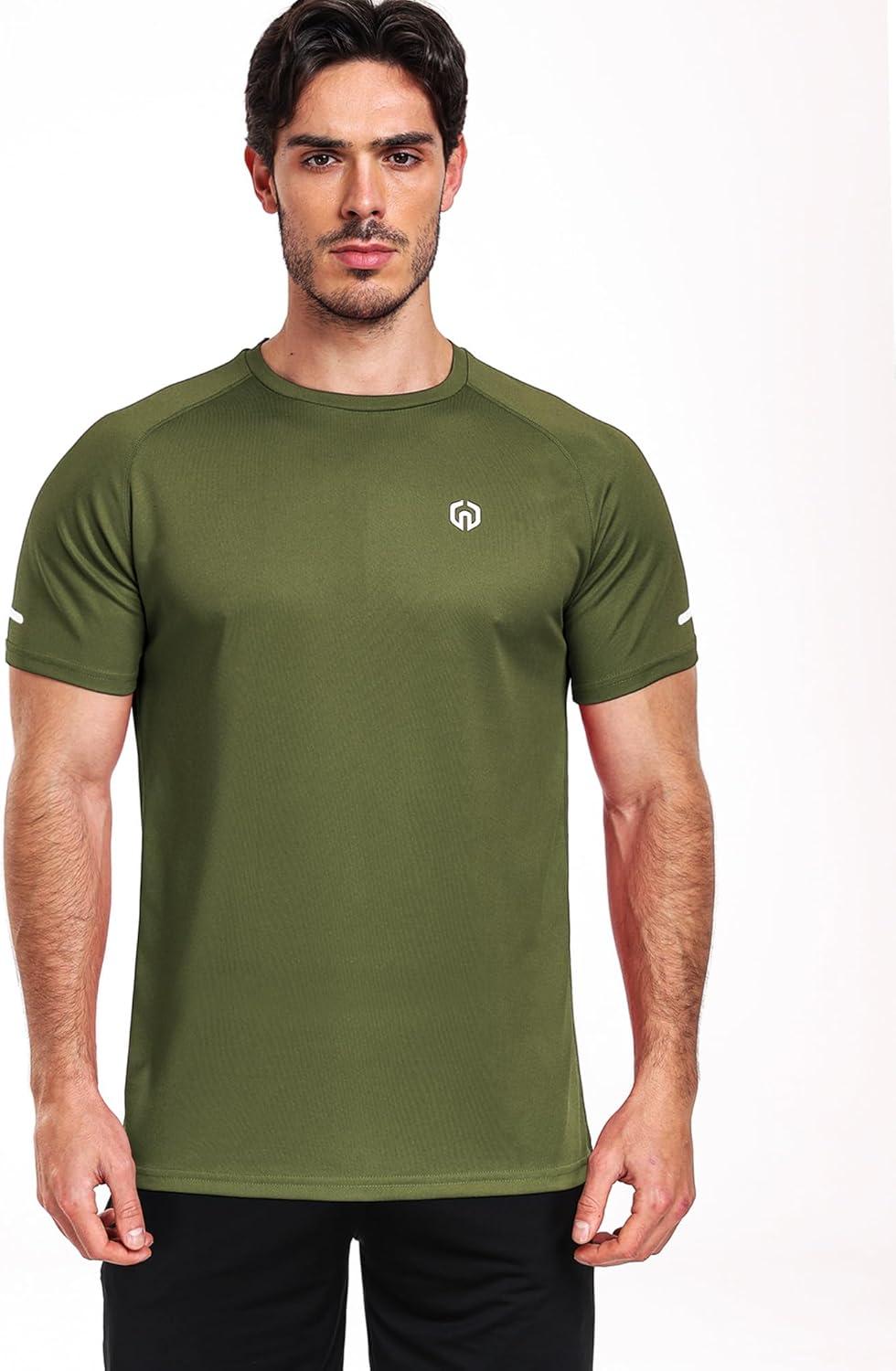 imageNELEUS mens Soft5016 RedOlive GreenNavy Blue