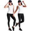 imageNELEUS Womens Racerback Yoga Workout Tank Top011 4 PackblackGreyNavy BlueWhite