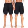 imageNELEUS 2 in 1 Athletic Shorts for Men 9quot Dry Fit Workout Running Shorts with Pockets6150 Black 4 Pack
