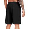 imageNELEUS 2 in 1 Men 9quot Dry Fit Athletic Bermuda Workout Shorts for Basketball Beach Casual6155 Black 3 Pack