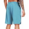 imageNELEUS 2 in 1 Men 9quot Dry Fit Athletic Bermuda Workout Shorts for Basketball Beach Casual6155 BlackGreyBlue 3 Pack