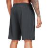 imageNELEUS 2 in 1 Men 9quot Dry Fit Athletic Bermuda Workout Shorts for Basketball Beach Casual6155 BlackGreyGreen 3 Pack