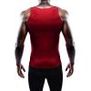 imageNELEUS Mens 3 Pack Dry Fit Compression Tank Top01 3 Packblack grey red