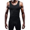 imageNELEUS Mens 3 Pack Dry Fit Compression Tank Top01 3 Packblack grey red