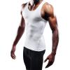 imageNELEUS Mens 3 Pack Dry Fit Compression Tank Top01 3 Packblack grey white