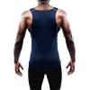imageNELEUS Mens 3 Pack Dry Fit Compression Tank Top01 3 Packnavy Blue grey black