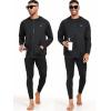 imageNELEUS Mens FullZip Athletic Jacket with Hoodies Workout Long Sleeve Fishing Hiking Performance Shirt901 Pack of 1 Black