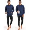 imageNELEUS Mens FullZip Athletic Jacket with Hoodies Workout Long Sleeve Fishing Hiking Performance Shirt901 Pack of 1 Navy Blue