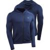 imageNELEUS Mens FullZip Athletic Jacket with Hoodies Workout Long Sleeve Fishing Hiking Performance Shirt901 Pack of 1 Navy Blue