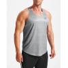 imageNELEUS Mens Gym Workout Running Tank Top Sleeveless Athletic Shirts81 Dark GreyLight GreyNavy Blue 3 Pack