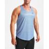 imageNELEUS Mens Gym Workout Running Tank Top Sleeveless Athletic Shirts81 Olive GreenNavy BlueLight Blue 3 Pack