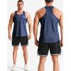 imageNELEUS Mens Gym Workout Running Tank Top Sleeveless Athletic Shirts81 Olive GreenNavy BlueLight Blue 3 Pack