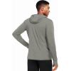 imageNELEUS Mens Workout Fishing Shirts UPF 50 Light Jacket Full Zip Sun Protection Long Sleeve Hoodie for Men Hiking5620 Pack of 1 Gray