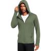 imageNELEUS Mens Workout Fishing Shirts UPF 50 Light Jacket Full Zip Sun Protection Long Sleeve Hoodie for Men Hiking5620 Pack of 1 Green
