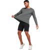 imageNELEUS Mens Workout Long Sleeve Running Shirts Mesh Fishing Hiking TShirtsHoodedCrewneck BlackGreyRed 3 Pack