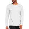 imageNELEUS Mens Workout Long Sleeve Running Shirts Mesh Fishing Hiking TShirtsHoodedCrewneck BlackGreyWhite 3 Pack