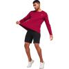 imageNELEUS Mens Workout Long Sleeve Running Shirts Mesh Fishing Hiking TShirtsHoodedCrewneck BlackNavy BlueRed 3 Pack