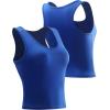 imageNELEUS Womens Running Crop Tank Tops Dry Fit Workout Athletic Crop Shirts Pack of 38080 BlackDark GreyBlue 3 Pack