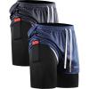 6071# Dark Grey(black) dark Blue 2 Pack