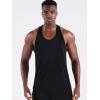 imageNELEUS Mens 3 Pack Dry Fit YBack Muscle Tank Top5097 BlackBlackBlack 3 Pack