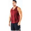 imageNELEUS Mens 3 Pack Dry Fit YBack Muscle Tank Top5161 RedOlive GreenNavy Blue