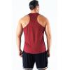 imageNELEUS Mens 3 Pack Dry Fit YBack Muscle Tank Top5161 RedOlive GreenNavy Blue