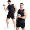 imageNELEUS Mens 3 Pack Dry Fit YBack Muscle Tank TopVneck BlackBlackBlack  3 Pack
