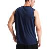imageNELEUS Mens 3 Pack Dry Fit YBack Muscle Tank TopVneck BlackGreyNavy Blue  3 Pack