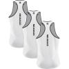 imageNELEUS Mens 3 Pack Dry Fit YBack Muscle Tank Top5097 WhiteWhiteWhite 3 Pack