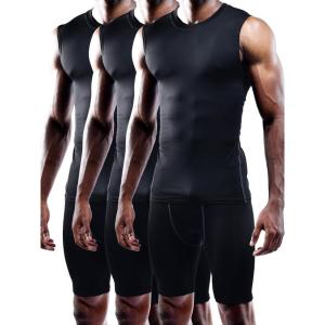 imageNELEUS Mens 3 Pack Dry Fit YBack Muscle Tank Top803 BlackBlackBlack 3 Pack