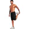 imageNELEUS 9quot Mens Dry Fit Athletic Workout Shorts for Running Basketball Beach Casual6009 Black black grey grey 4 Pack