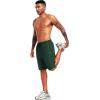 imageNELEUS 9quot Mens Dry Fit Athletic Workout Shorts for Running Basketball Beach Casual6009 Black grey navy Blue green 4 Pack