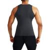 imageNELEUS Mens 3 Pack Athletic Compression Under Base Layer Sport Tank Top5074 Black Grey 3 Pack