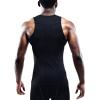 imageNELEUS Mens 3 Pack Athletic Compression Under Base Layer Sport Tank Top802 3 PackblackBlackBlack