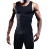 imageNELEUS Mens 3 Pack Athletic Compression Under Base Layer Sport Tank Top802 3 PackblackGreyWhite