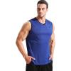 imageNELEUS Mens 3 Pack Athletic Compression Under Base Layer Sport Tank TopVneck BlackGreyBlue  3 Pack