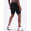 imageNELEUS Mens 3 Pack Running Compression Shorts with Pockets6081 BlackBlueRed 3 Pack