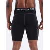 imageNELEUS Mens 3 Pack Running Compression Shorts with Pockets6081 BlackGreyWhite 3 Pack