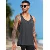 imageNELEUS Mens 3 Pack Running Tank Top Dry Fit YBack Athletic Workout Tank Tops6 PackBlack3pcs grey3pcs