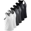 imageNELEUS Mens 3 Pack Running Tank Top Dry Fit YBack Athletic Workout Tank Tops6 PackBlack2pcs grey2pcs white2pcs