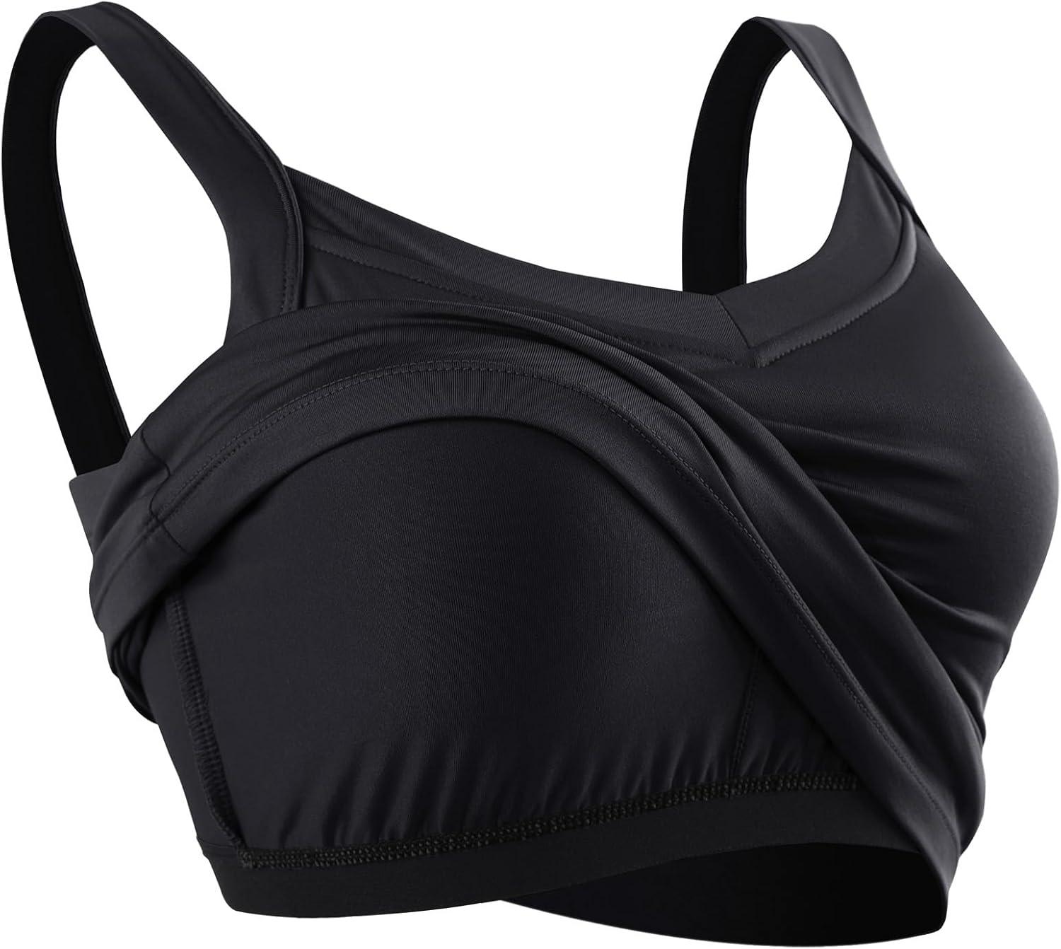 imageNELEUS Womens 3 Pack Athletic Cropped Tank Top Padded Bra8196 BlackBlackBlack