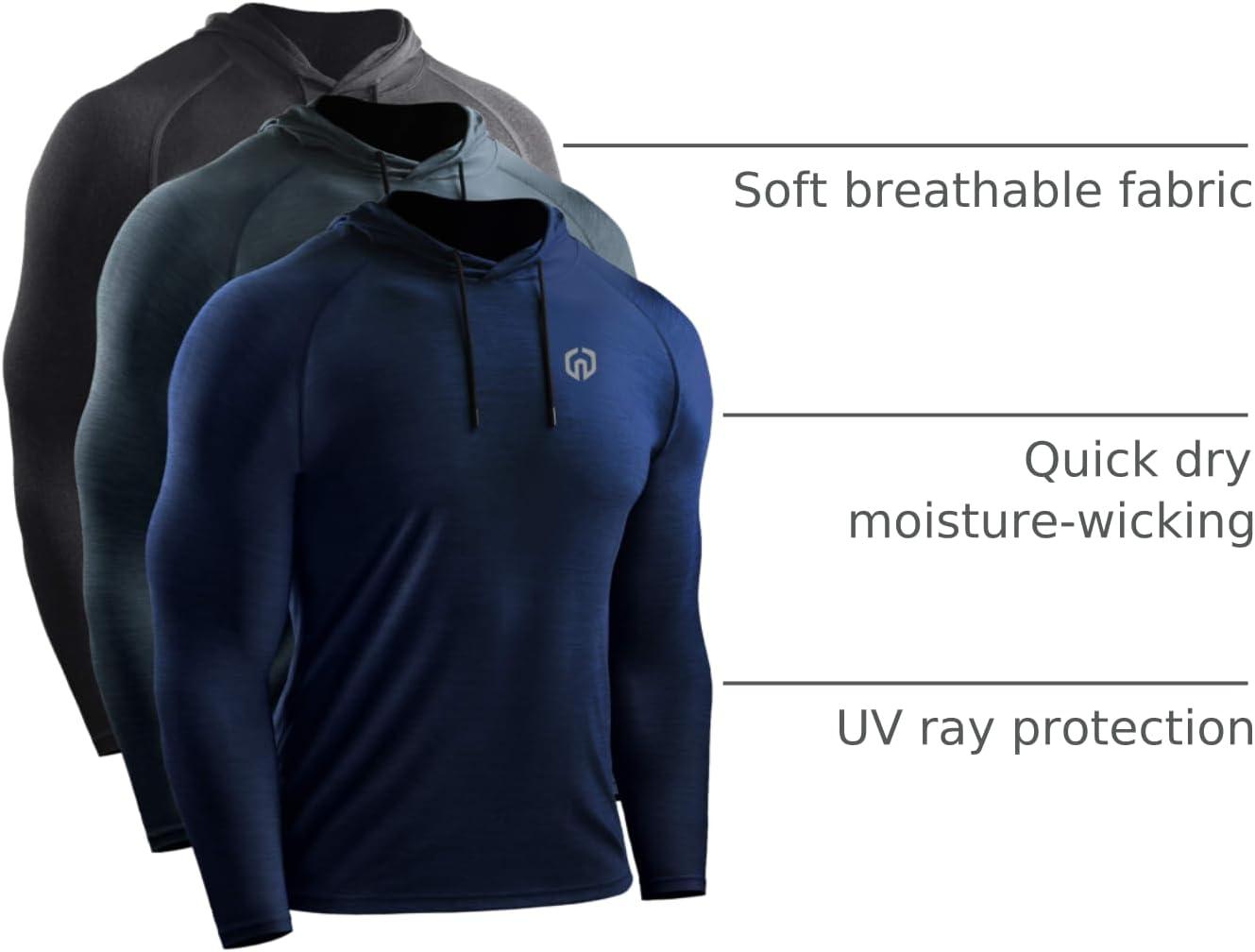 imageNELEUS mens Soft5071 Dark GreyNavySlate Grey 3 Pack